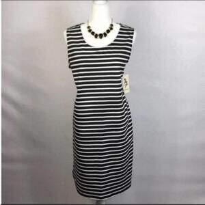 Three‎ Season Striped Maternity Dress Large Women’s Sleeveless New